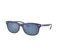 Ray-Ban Rb4607m Scuderia Ferrari Collection Gafas De Sol Azul Montura Gris Lentes Polarizado 55-17