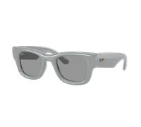 Ray-Ban Wayfarer Puffer Gafas De Sol Gris Liso Montura Gris Lentes 50-23