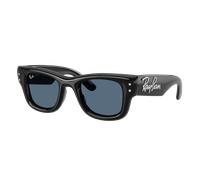 Ray - Ban Unisex Ray - Ban A$AP Rocky RB4940B WAYFARER PUFFER 686480 Gafas de sol Nylon Negro Azul Cuadrada Normal