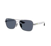 Ray-Ban Unisex Sunglass RB8336M Scuderia Ferrari Collection - Color del Marco: Gunmetal, Color de la Lente: Gris Oscuro