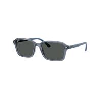 Ray-Ban Unisex Sunglass RB9131S Kids - Color del Marco: Azul Transparente, Color de la Lente: Gris Oscuro