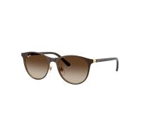 Ray-Ban Unisex Sunglass RB9552S Kids - Color del Marco: Marrón mate sobre oro Arista, Color de la Lente: Marrón Degradado