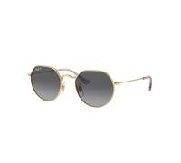 Ray-Ban Unisex Sunglass RB9565S Jack Kids - Color del Marco: Oro Arista, Color de la Lente: Gris