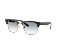 Ray-Ban Unisex Sunglass RBR0504S Clubmaster Reverse - Color del Marco: Negro sobre dorado, Color de la Lente: Azul Degradado Transparente