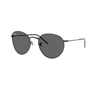 Ray-Ban Unisex Sunglass Round Reverse - Color del Marco: Negro, Color de la Lente: Gris Oscuro