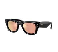 Ray - Ban Unisex Ray - Ban RB4940 WAYFARER PUFFER 601/7J Gafas de sol Nylon Negro Marrón Cuadrada Espejo