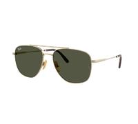 Ray-Ban Unisex Sunglass William Titanium - Color del Marco: Oro Arista, Color de la Lente: G-15 verde