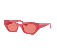Ray-Ban Zena Bio-based Gafas De Sol Rojo Y Cereza Montura Rosa Lentes 49-22
