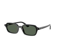 Ray-Ban Unisex Sunglass Zuri Bio-Based - Color del Marco: Negro, Color de la Lente: Verde Oscuro