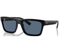 Ray-Ban Warren Bio-based Gafas De Sol Negro Montura Azul Lentes 57-20