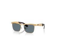 Ray-Ban Wayfarer Deluxe Gafas De Sol Dorado Legend Arenado Montura Azul Lentes Polarizado 56-18