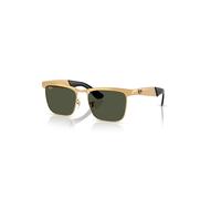Ray-Ban Wayfarer Deluxe Gafas De Sol Dorado Legend Arenado Montura Verde Lentes 53-18