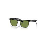 Ray-Ban Wayfarer Deluxe Gafas De Sol Negro Mate Montura Verde Lentes 56-18