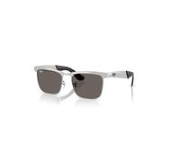 Ray-Ban Wayfarer Deluxe Gafas De Sol Plata Arenada Montura Gris Lentes 56-18