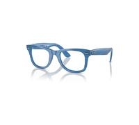 Ray-Ban Wayfarer Ease Optics Change Photo Azul A Rayas Montura Transparente Lentes Polarizado 50-22
