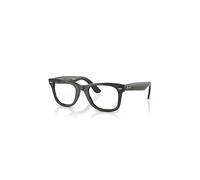Ray-Ban Wayfarer Ease Optics Verde transparente Montura Transparente Lentes Polarizado 50-22