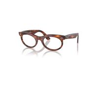 Ray-Ban Wayfarer Oval Optics Habana A Rayas Montura Transparente Lentes Polarizado 53-22