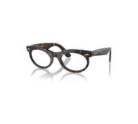 Ray-Ban Wayfarer Oval Optics Habana Montura Transparente Lentes Polarizado 50-22