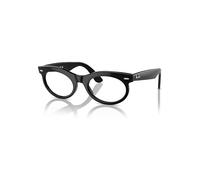 Ray-Ban Wayfarer Oval Optics Negro Montura Transparente Lentes Polarizado 50-22
