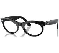 Ray - Ban Unisex RX2242V WAYFARER OVAL 2000 Monturas ópticas Acetato Negro Transparente Redonda Normal