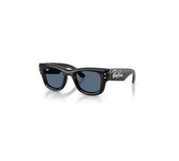 Ray-Ban Wayfarer Puffer Crystal Edition Gafas De Sol Negro Montura Azul Lentes 47-23