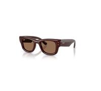 Ray-Ban Wayfarer Puffer Gafas De Sol Marrón Oscuro Montura Marrón Lentes 47-23