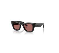 Ray-Ban Wayfarer Puffer Gafas De Sol Negro Montura Violeta Lentes 50-23