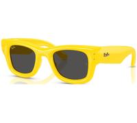 Ray-Ban Unisex Sunglass RB4940 Wayfarer Puffer - Color del Marco: Amarillo, Color de la Lente: Ultranegro