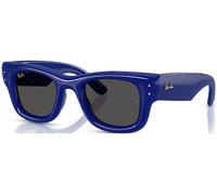 Ray-Ban Unisex Sunglass RB4940 Wayfarer Puffer - Color del Marco: Azul, Color de la Lente: Ultranegro