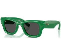 Ray-Ban Unisex Sunglass RB4940 Wayfarer Puffer - Color del Marco: Verde, Color de la Lente: Ultranegro