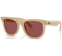 Ray - Ban Unisex RBR0502S WAYFARER REVERSE 678069 Gafas de sol Acetato Beige Violeta Cuadrada Normal