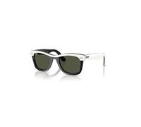 Ray-Ban Wayfarer Street Neat Gafas De Sol Blanco Sobre Negro Montura Verde Lentes 50-22