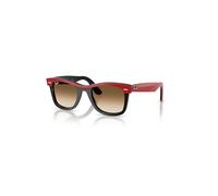 Ray-Ban Wayfarer Street Neat Gafas De Sol Rojo Sobre Negro Montura Marrón Lentes 50-22