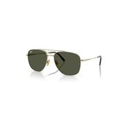 Ray-Ban William Titanium Gafas De Sol Oro Arista Montura Verde Lentes 59-17