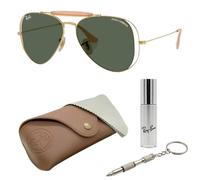 Ray-Ban x Dolce Gabbana Limted Edition RB3029M OUTDOORSMAN II - Gafas de sol de aviador con kit oficial de gafas RayBan