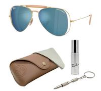 Ray-Ban x Dolce Gabbana Limted Edition RB3029M OUTDOORSMAN II - Gafas de sol de aviador con kit oficial de gafas RayBan