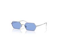 Ray-Ban Yevi Bio-based Gafas De Sol Plateado Montura Azul Lentes 58-18