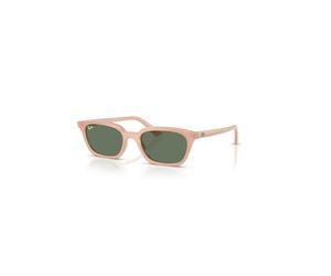 Ray-Ban Zaya Bio-based Gafas De Sol Rosa Natural Nublado Montura Verde Lentes 53-19