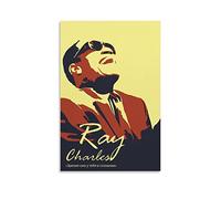 Ray Charles Art - Póster vintage en lienzo para pared, pintura decorativa retro para el hogar, dormitorio, sala de estar, 20 x 30 pulgadas (50 x 75 cm)