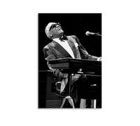 Ray Charles - Lienzo impermeable para pared, impresión HD resistente a los rayos UV, adecuado para salas de estar y pasillos, es un gran regalo, estilo sin marco, 30 x 45 cm