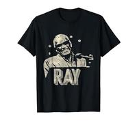 Ray Charles - Ray One Color Camiseta, Hombre, Negro, 6XL