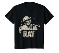 Ray Charles - Ray One Color Camiseta, Niños, Negro, 3 años