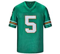 Ray Finkle Jerseys 5 Ace Ventura Pet Detective Jim Carrey Camiseta de fútbol para hombre, Verde, XXX-Large