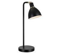 Ray Lámpara de sobremesa (40 W, L x An x Al: 12 x 12 x 46 cm, Negro, E14)