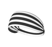 Raya Blanca y Negra,Banda Deportiva para el Sudor Unisex, Multiusos, elástica para el Pelo