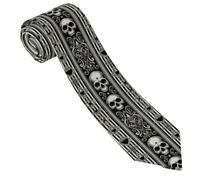 Raya De Calavera Barroca Con Corazón Gótico Hombre Corbata De Boda Moda Corbata Estrecha Corbatas Para Celebraciones Oficina Fiesta