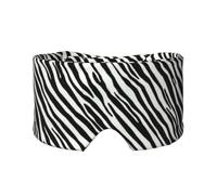 Raya de cebra natural,Máscara para ojos con bloqueo de luz y protección ocular completa para dormir, orejeras y ojos.