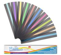 Raya de lectura de 10 piezas con papel envuelto + embalaje en bolsa opp