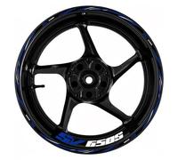 Raya Rueda Delantera Trasera Motocicleta 17 Pulgadas para Suzuki SV650S SV 650S, Cinta Adhesiva, Pegatinas para Llanta(Color9)
