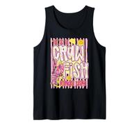 Rayado Es Un Cangrejo Un Día Divertido Luisiana Mariscos Camiseta sin Mangas